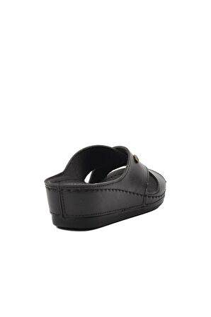 Ayakmod Bento 15.032 Siyah Kadın Dolgu Topuk Terlik