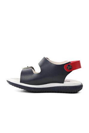Ayakmod Şng 1530-P Lacivert-Beyaz-Kırmızı Erkek Çocuk Sandalet