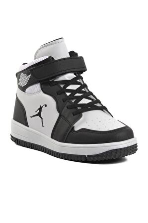 Cool Haykat Uzun-F Siyah-Beyaz Çocuk Hi Sneaker
