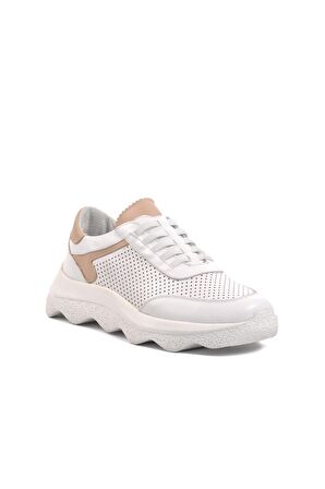 Venüs 2314004 Beyaz İçi Dışı Hakiki Deri Kadın Sneaker