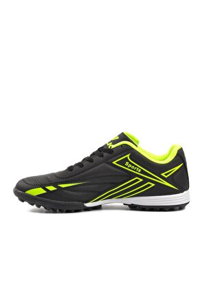 Hulk 125 Siyah-Neon Sarı Erkek Halı Saha Ayakkabısı