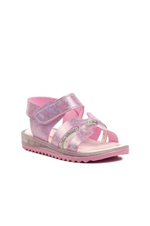 Ayakmod Arz 1000-B Pembe Simli Bebek Sandalet