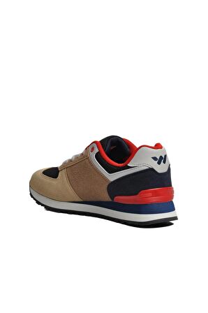 Walkway Benin Bej-Lacivert-Kırmızı Kadın Sneaker