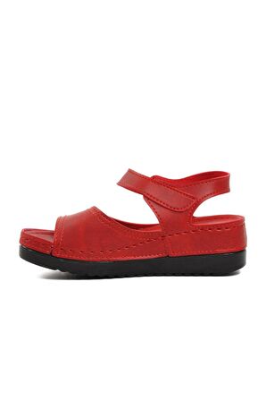 Ayakmod 07-109 RR Kırmızı Kadın Sandalet