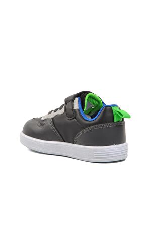 Pepino 1204-B Siyah-Füme-Saks Cırtlı Çocuk Sneaker