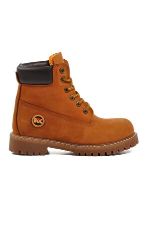 Bulldozer 240602 Tarçın Nubuk Hakiki Deri Bağcıklı Unisex Bot