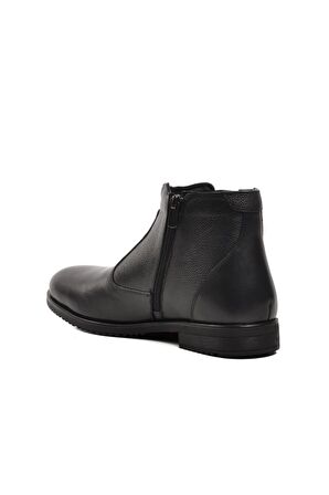 Pierre Cardin 1196063-24K Siyah Hakiki Deri Fermuarlı Erkek Bot