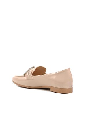 Ayakmod 514508 Bej Kadın Loafer Ayakkabı