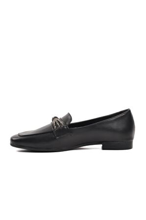 Ayakmod 514509 Siyah Kadın Loafer Ayakkabı