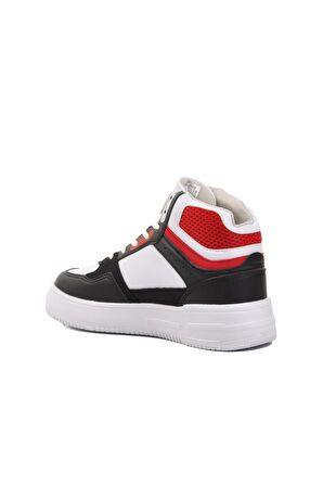 Walkway Berry Hi Beyaz-Siyah-Kırmızı Bağcıklı Unisex Hi Sneaker