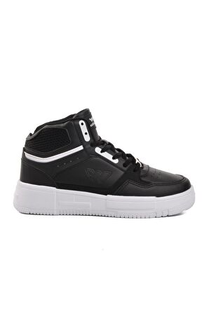 Walkway Berry Hi Siyah-Beyaz Bağcıklı Unisex Hi Sneaker