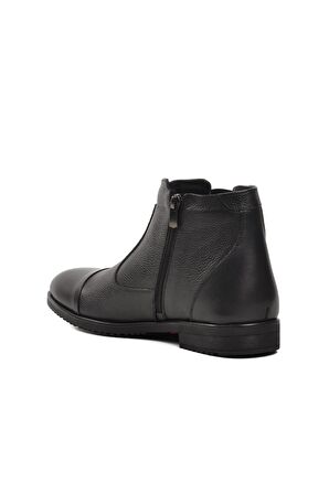 Pierre Cardin 11925251-24K Siyah Hakiki Deri Fermuarlı Erkek Bot
