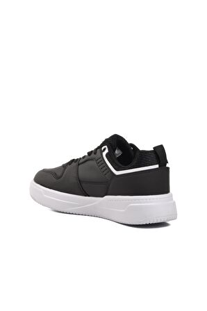 Walkway Ulm Siyah-Beyaz Bağcıklı Erkek Sneaker
