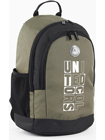 United Colors Of Benetton 04292 Çanta Haki-Siyah  Unisex Okul Çantası