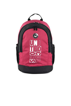 United Colors Of Benetton 04296 Kırmızı-Siyah Okul Çantası