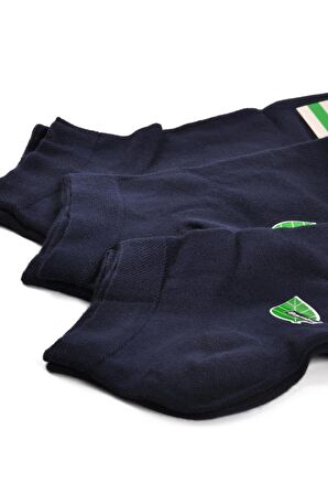 Ayakmod 24K004 Lacivert Bambu 3'lü Patik Çorap