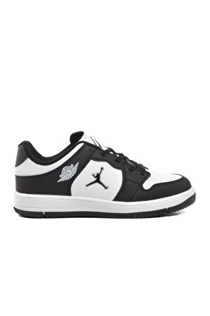 Ayakmod Haykat Kısa Siyah-Beyaz Unisex Sneaker