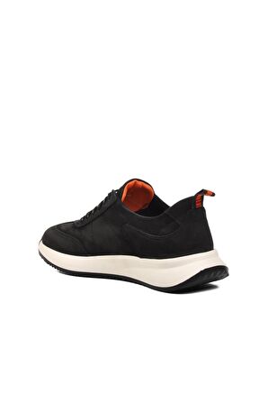 Ayakmod 232240-1 Siyah Nubuk Hakiki Deri Erkek Casual Ayakkabı