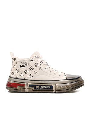 Marcomen 152-18220 Beyaz Hakiki Deri Erkek Hi Sneaker