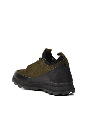 Pierre Cardin 10201 Haki Hakiki Deri Erkek Sneaker