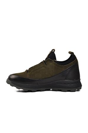 Pierre Cardin 10201 Haki Hakiki Deri Erkek Sneaker