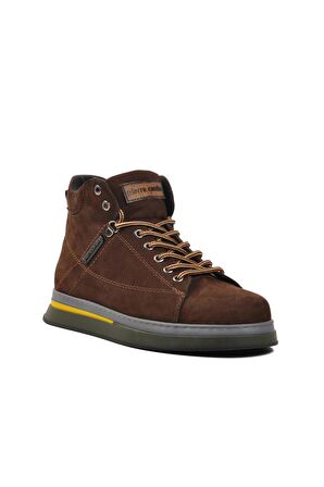 Pierre Cardin 1361654-24K Kahve Nubuk Hakiki Deri Erkek Bot