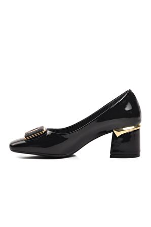 Ayakmod 312145 Siyah Kadın Topuklu Ayakkabı