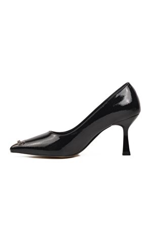 Ayakmod 357069 Siyah Kadın Taşlı Stiletto