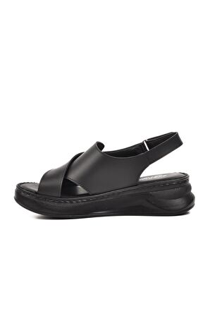 Ayakmod 492091 Siyah Kadın Sandalet