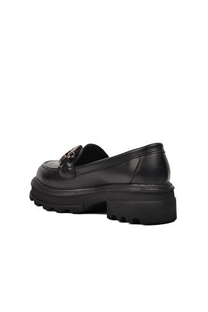 Ayakmod 572335 Siyah Kadın Loafer Ayakkabı