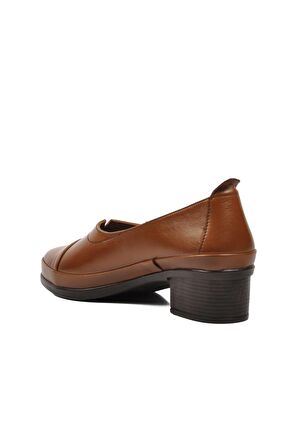 Ayakmod 562106 Taba Hakiki Deri Kadın Günlük Ayakkabı