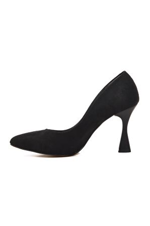 Ayakmod 289236 Siyah Süet Kadın Stiletto
