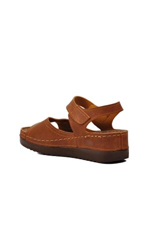 Ayakmod 07-109RR Taba Kadın Sandalet