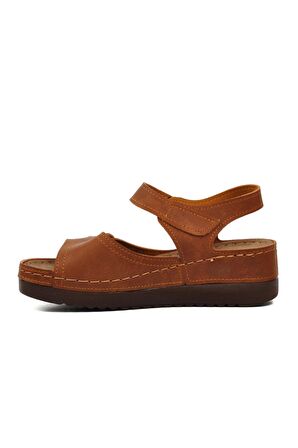 Ayakmod 07-109RR Taba Kadın Sandalet