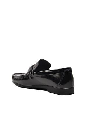 Pierre Cardin 25104 Siyah Rugan Hakiki Deri Erkek Loafer Ayakkabı