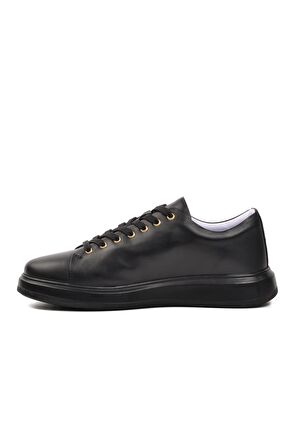 Hammer Jack Jukov 102 22095 Siyah-Siyah Hakiki Deri Erkek Sneaker