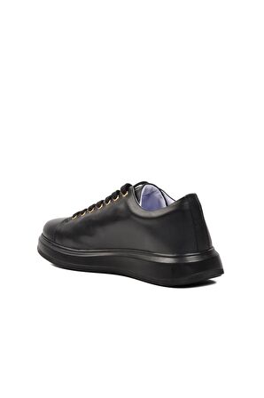 Hammer Jack Jukov 102 22095 Siyah-Siyah Hakiki Deri Erkek Sneaker