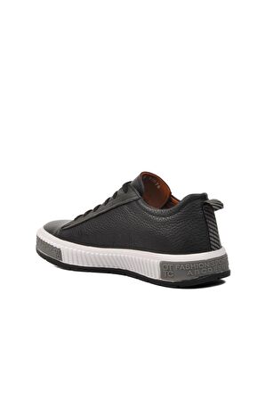 Marcomen 152-15076 Siyah-Beyaz Hakiki Deri Erkek Sneaker