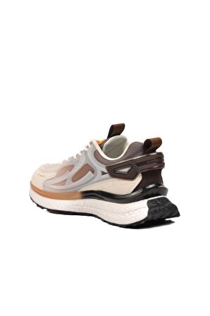 Pierre Cardin PCI-10105 Beyaz-Kahve Erkek Spor Ayakkabı