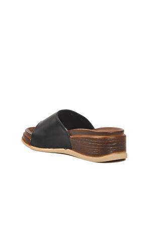 Siyah Yazlık Kadın Terlik Ev Terliği PC-7030 