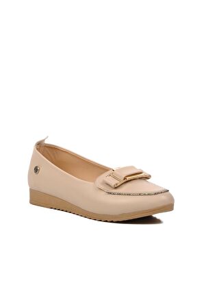 Pierre Cardin PC-53020 Bej Kadın Babet