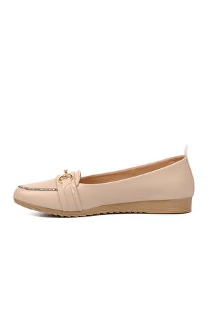 Pierre Cardin PC-53016 Bej Kadın Babet