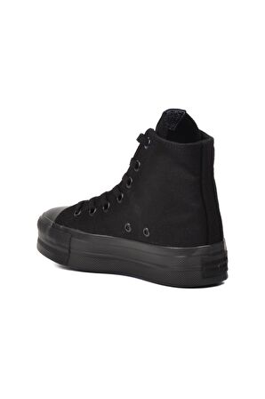 PO-30086 Siyah Unisex Hi Sneaker