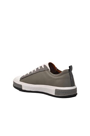 Marcomen 152-15076 Gri-Beyaz Hakiki Deri Erkek Sneaker