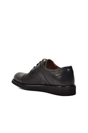 Ayakmod Premium 33233 Siyah Hakiki Deri Erkek Casual Ayakkabı