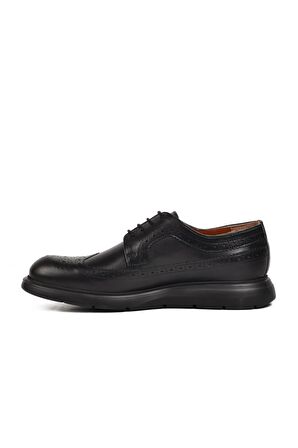 Ayakmod Premium 33281 Siyah Hakiki Deri Erkek Casual Ayakkabı