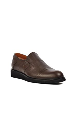 Ayakmod Premium 03256 Kahve Hakiki Deri Erkek Casual Ayakkabı