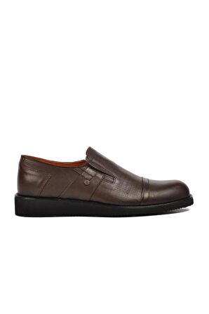 Ayakmod Premium 03256 Kahve Hakiki Deri Erkek Casual Ayakkabı