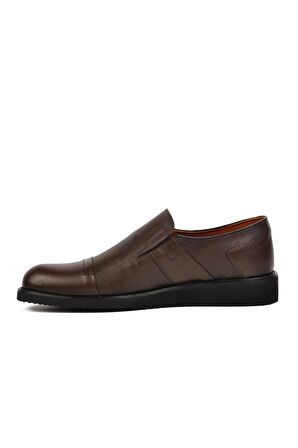 Ayakmod Premium 03256 Kahve Hakiki Deri Erkek Casual Ayakkabı