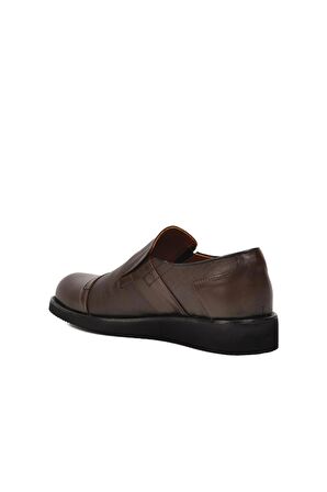 Ayakmod Premium 03256 Kahve Hakiki Deri Erkek Casual Ayakkabı
